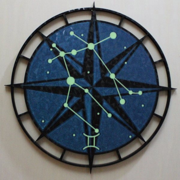 Gemini constellation wall art
