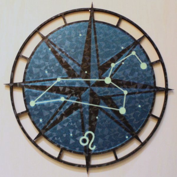 Leo constellation wall art